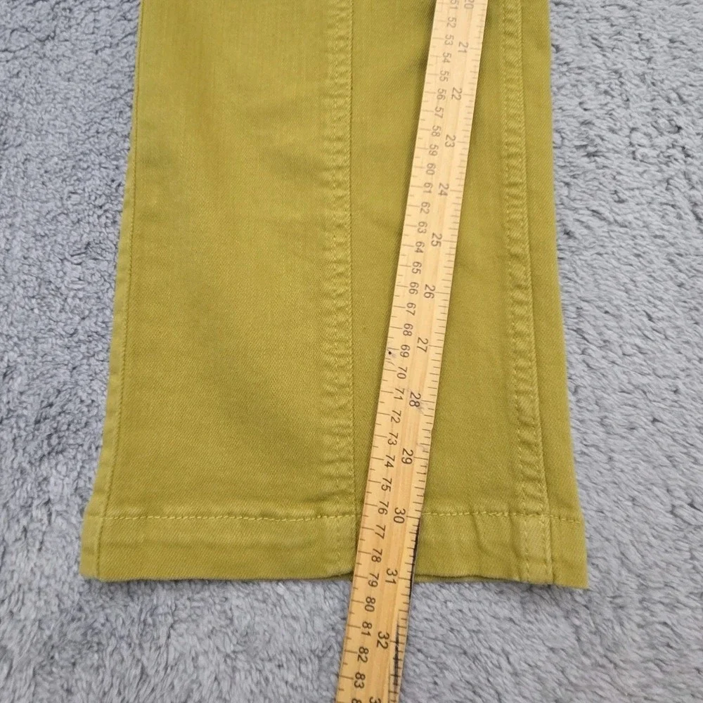 Judy Blue Garment Dyed High Waist Cargo Pants Matcha Green Straight Leg 9/29